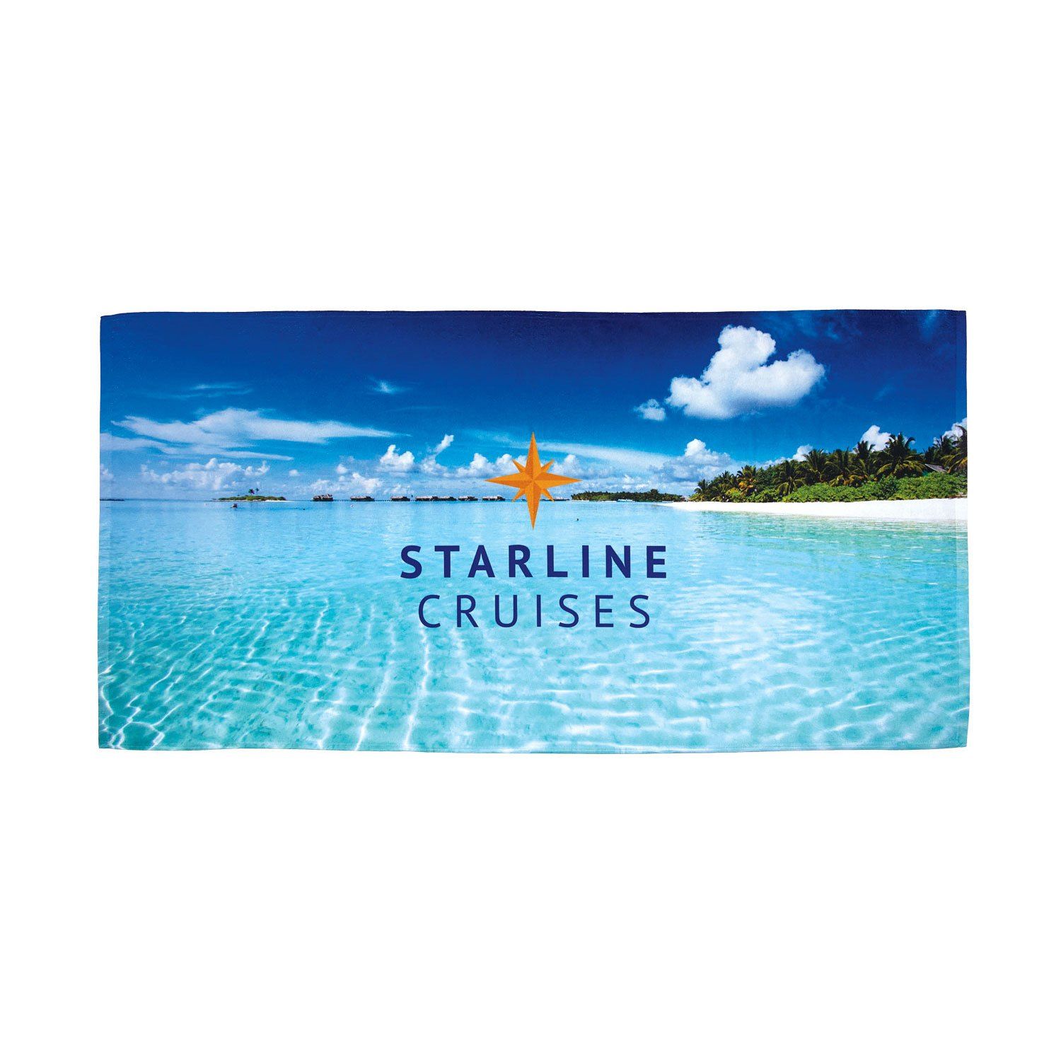 A Picture of a Full Colour Sublimated Premium Beach Towel 30" by 60"