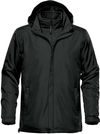Am image of a Custom Stormtech Men's Nautilus 3 In 1 System Jacket in Black!
