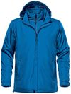 Am image of a Custom Stormtech Men's Nautilus 3 In 1 System Jacket in Azure Blue!