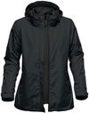 Am image of a Custom Stormtech Women's Nautilus 3 In 1 System Jacket in Black!