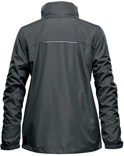 Am image of a Custom Stormtech Women's Nautilus 3 In 1 System Jacket in Dolphin!