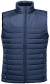 Am image of a Custom STORMTECH MENS NAUTILUS QUILTED VEST in NAVY!