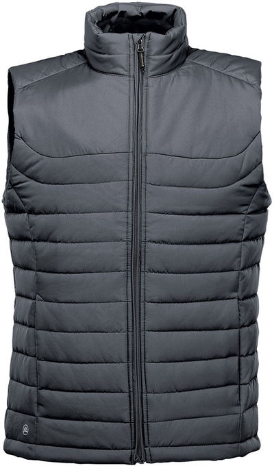 Am image of a Custom STORMTECH MENS NAUTILUS QUILTED VEST in Dolphin!