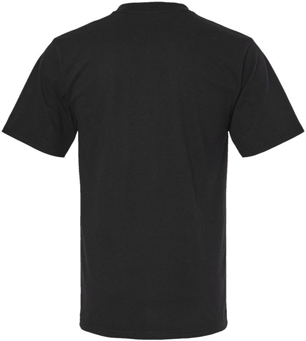 Am image of a Custom King Fashion Super Weight Jersey Short Sleeve T Shirt in Black!