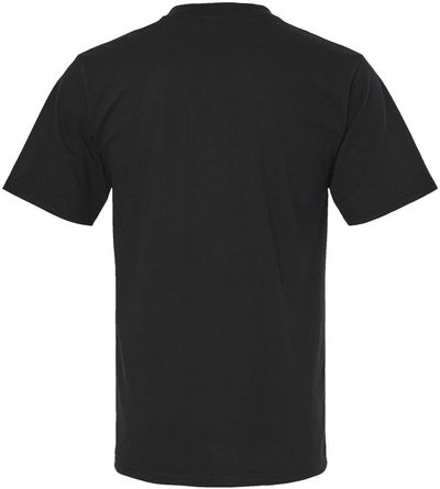 Am image of a Custom King Fashion Super Weight Jersey Short Sleeve T Shirt in Black!