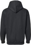 Am image of a Custom King Fashion Two Tone Hooded Sweatshirt in Black/Charcoal!