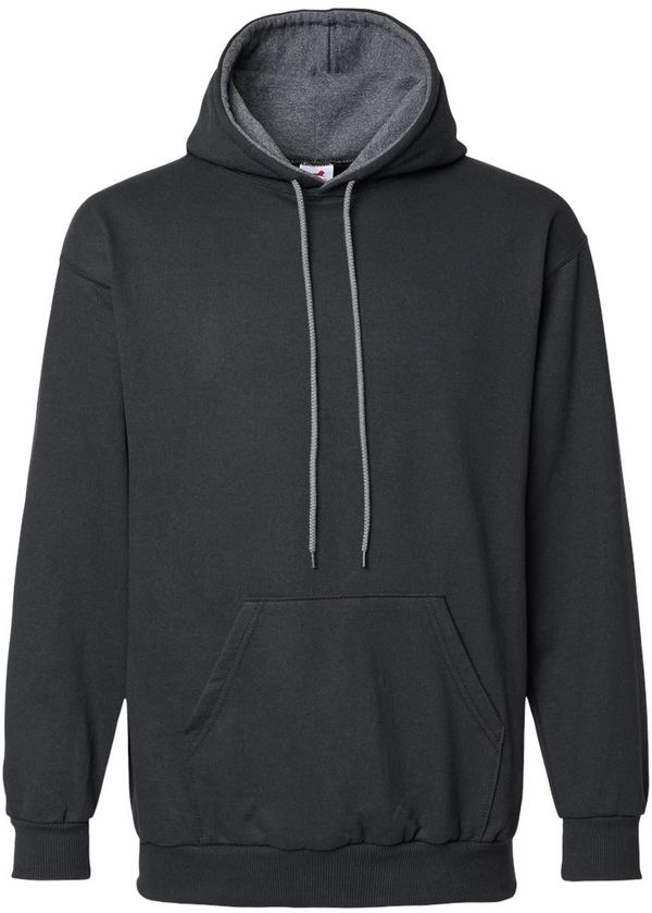 Am image of a Custom King Fashion Two Tone Hooded Sweatshirt in Black/Charcoal!