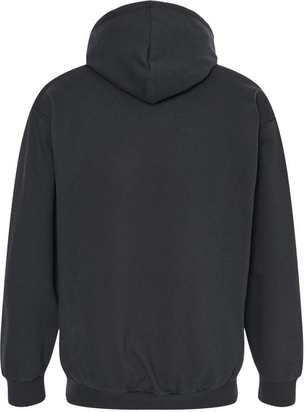 Am image of a Custom King Fashion Full Zip Hooded Sweatshirt in Black/Red!