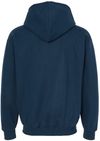 Am image of a Custom King Fashion Full Zip Hooded Sweatshirt in Navy/Sport Grey!