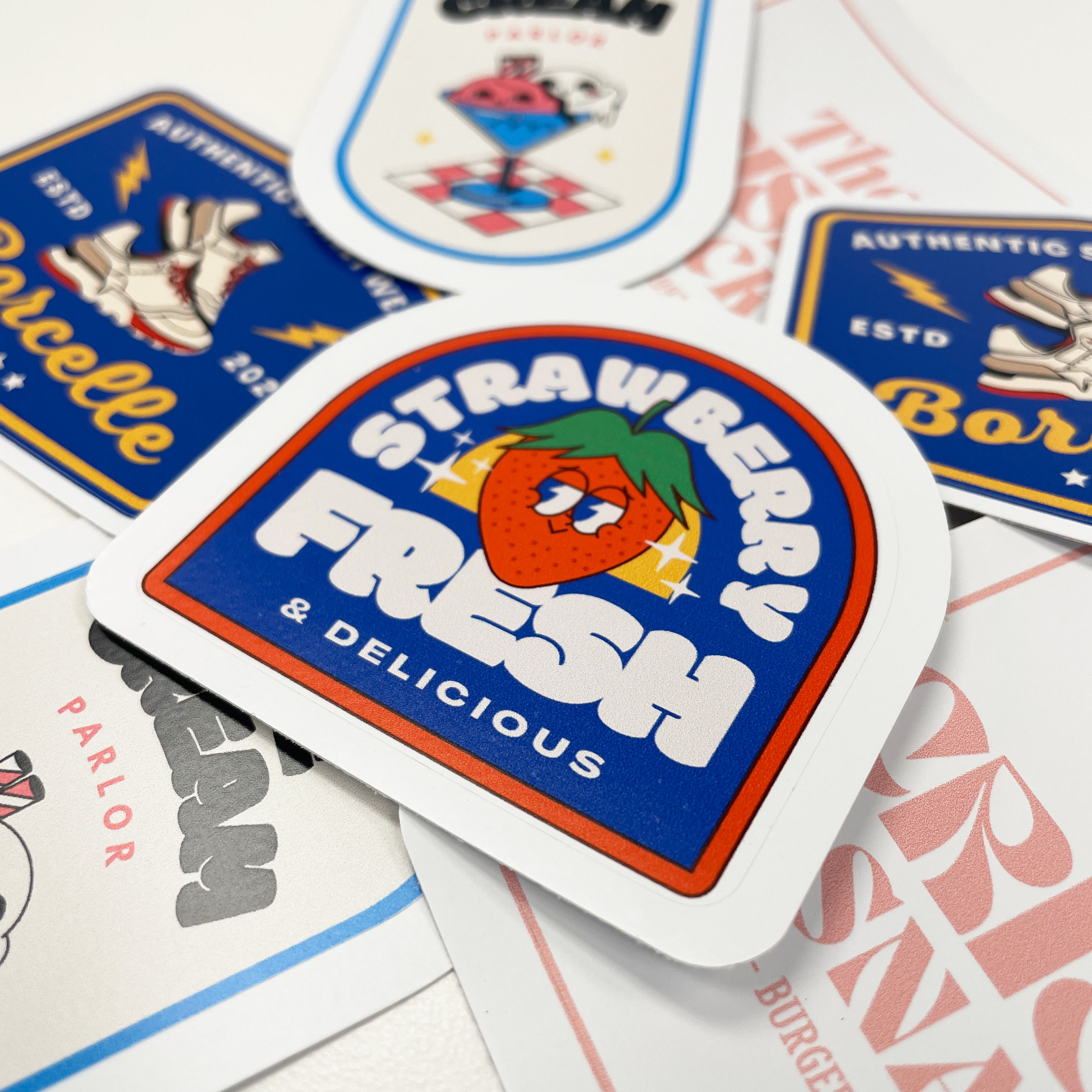 An image of some custom stickers we printed!