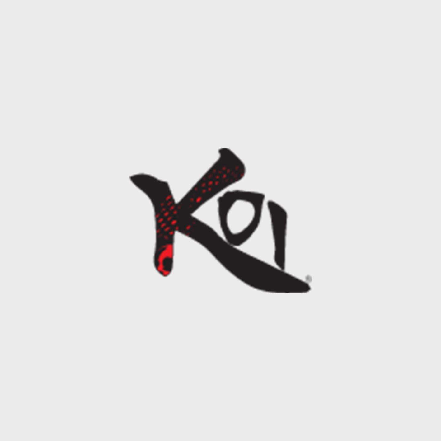Image of the Koi brand you can screen print and embroider on