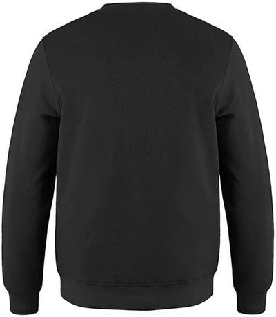 Am image of a Custom CSW Adult Crewneck Pullover Sweatshirt in Black!