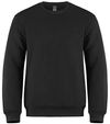 Am image of a Custom CSW Adult Crewneck Pullover Sweatshirt in Black!