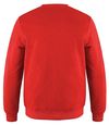 Am image of a Custom CSW Adult Crewneck Pullover Sweatshirt in Red!