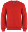 Am image of a Custom CSW Adult Crewneck Pullover Sweatshirt in Red!