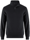 Am image of a Custom CSW Flux Quarter Zip Pullover in Black!