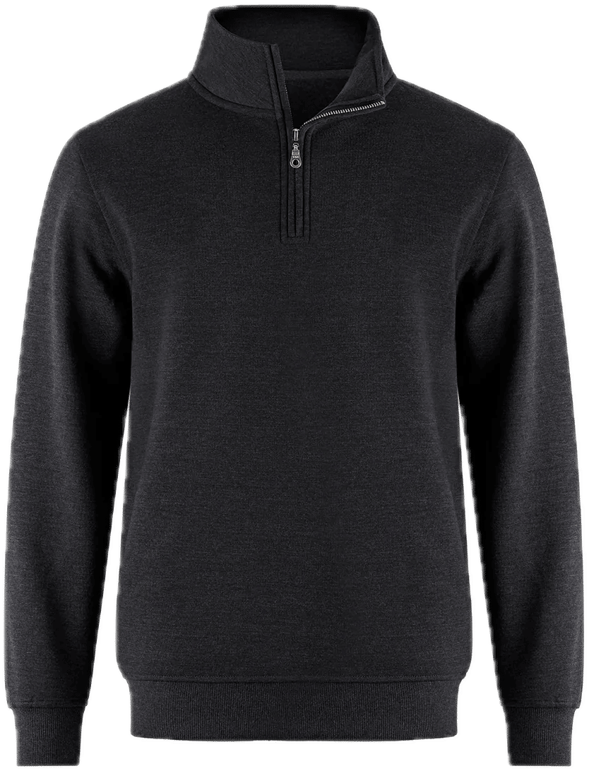 CSW Flux Quarter Zip Pullover in Charcoal Heather