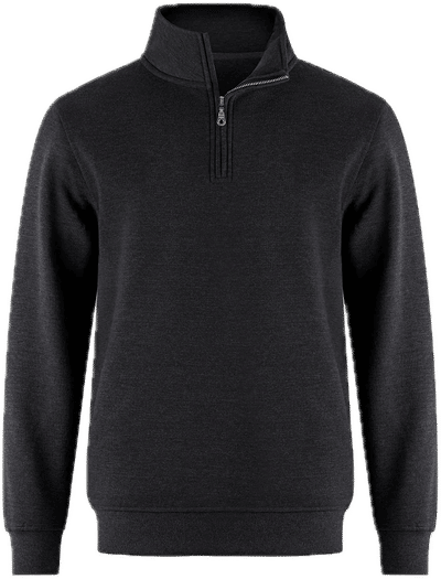 Am image of a Custom CSW Flux Quarter Zip Pullover in Charcoal Heather!