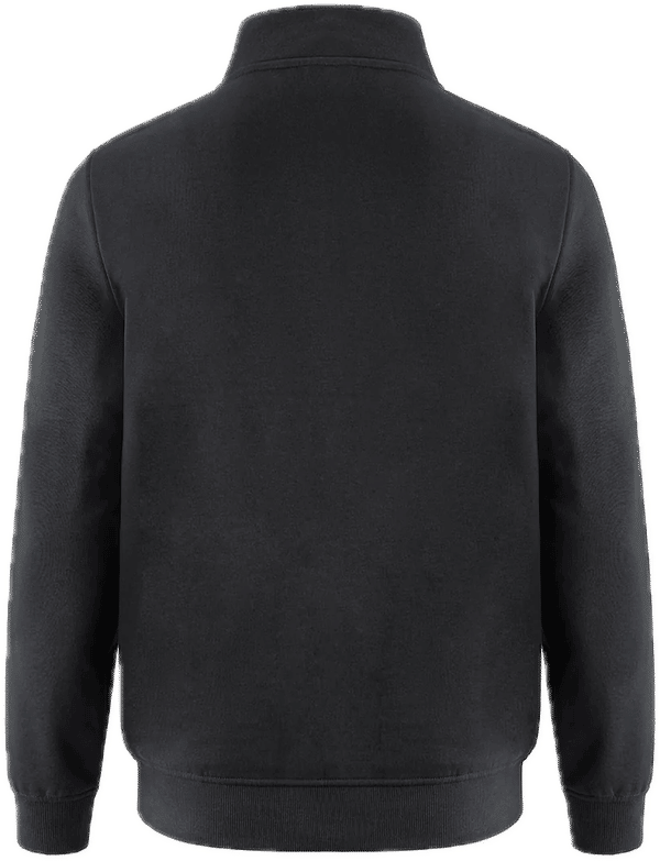 Am image of a Custom CSW Flux Quarter Zip Pullover in Black!