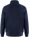 Am image of a Custom CSW Flux Quarter Zip Pullover in Navy!