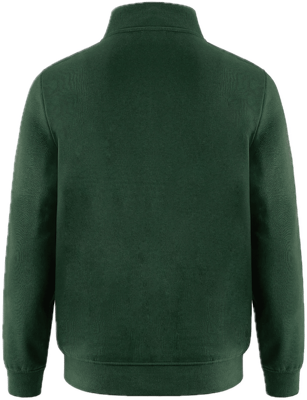 Am image of a Custom CSW Flux Quarter Zip Pullover in Forest!