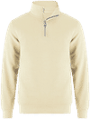 Am image of a Custom CSW Flux Quarter Zip Pullover in Ivory!