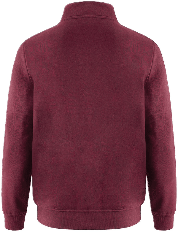 Am image of a Custom CSW Flux Quarter Zip Pullover in Maroon!