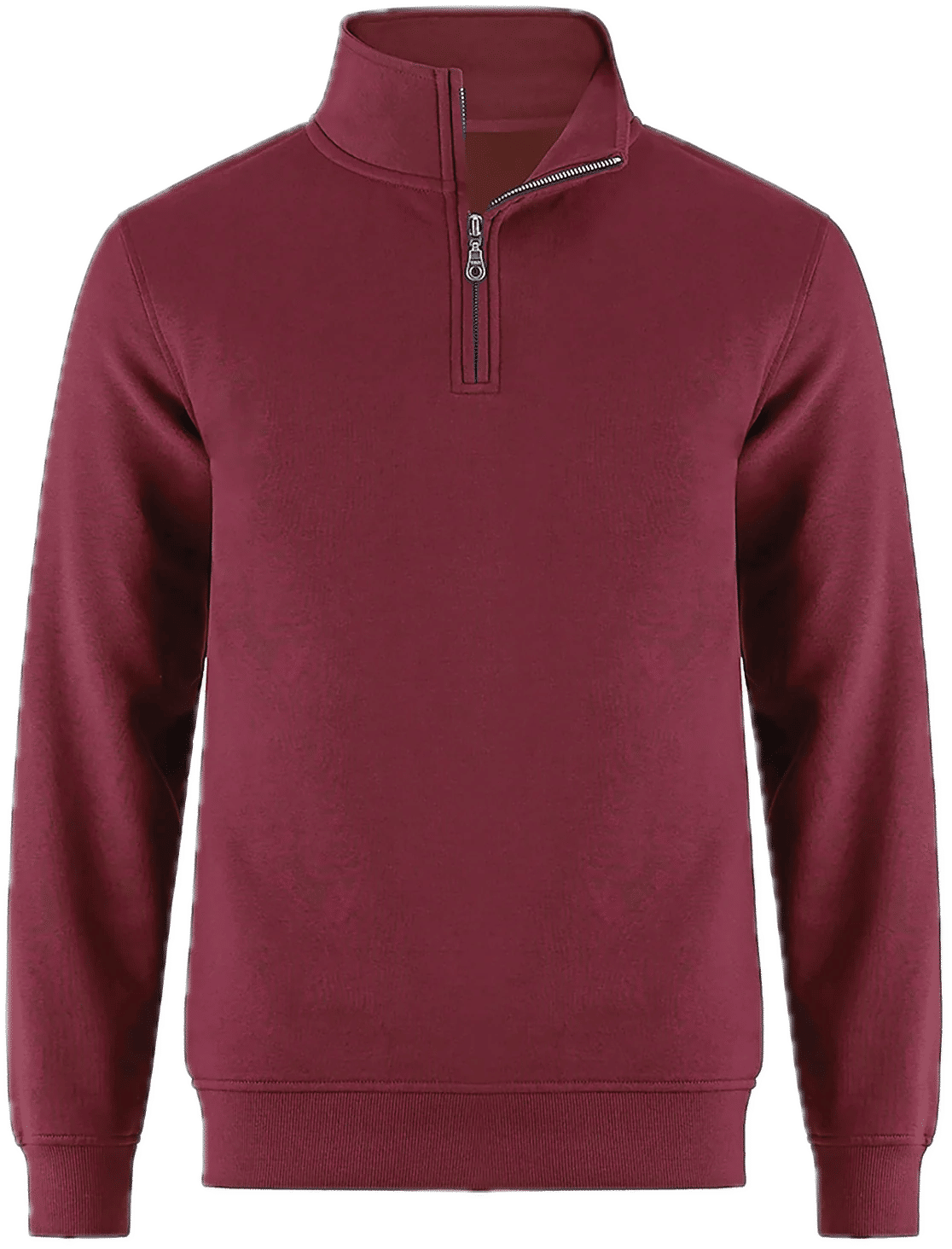 CSW Flux Quarter Zip Pullover in Maroon