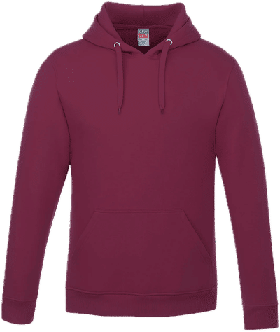 Am image of a Custom CSW Vault Adult Pullover Hoodie in Maroon!