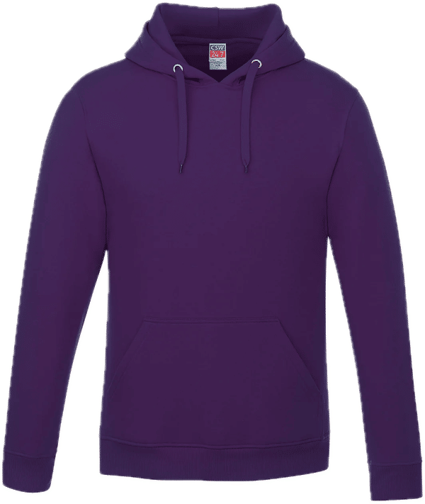 Am image of a Custom CSW Vault Adult Pullover Hoodie in Purple!