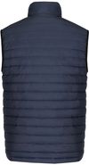 Am image of a Custom CX2 Faro Mens Lightweight Puffy Vest in Navy!
