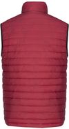 Am image of a Custom CX2 Faro Mens Lightweight Puffy Vest in Red!