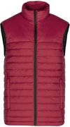Am image of a Custom CX2 Faro Mens Lightweight Puffy Vest in Red!