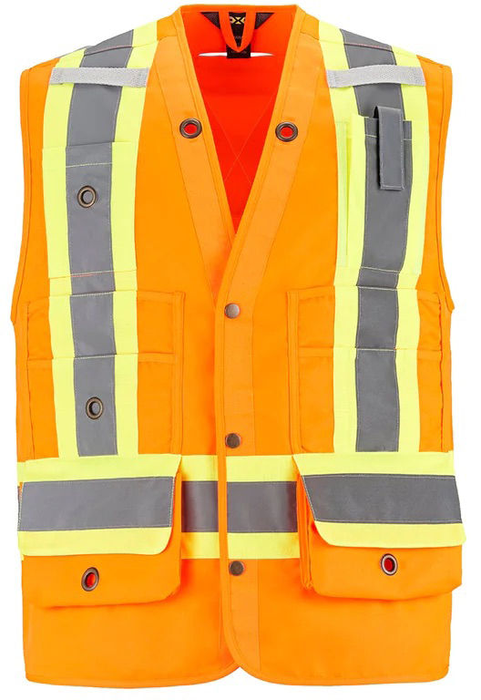 CX2 High Vis Surveyor Safety Vest in Hi Vis Orange