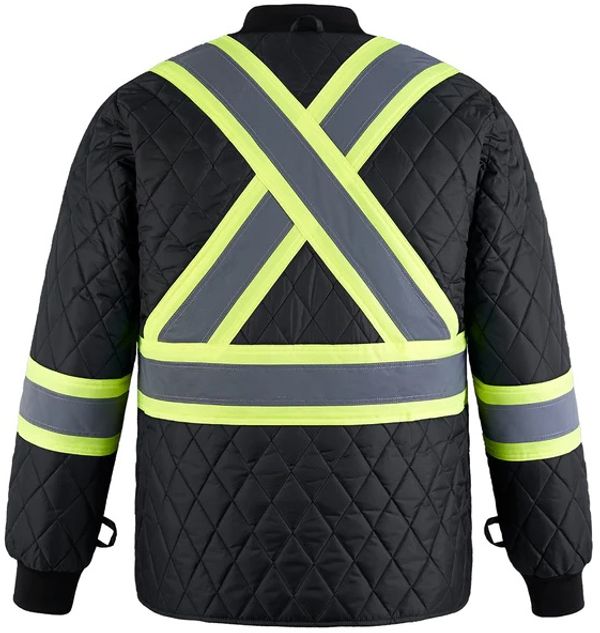 An image of a Custom CX2 Peterbuilt 3 in 1 Hi Vis Bomber Jacket!