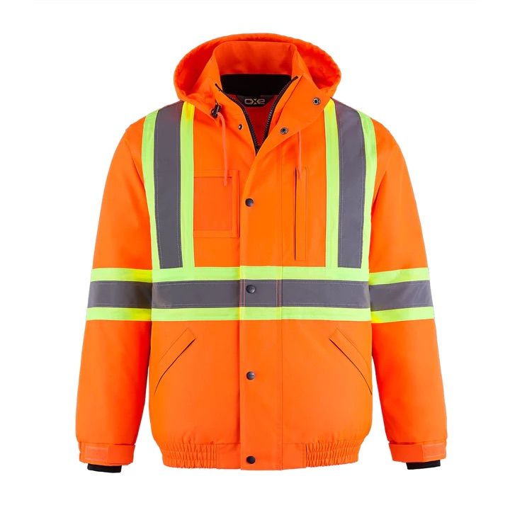CX2 Peterbuilt 3 in 1 Hi Vis Bomber Jacket in Hi Vis Orange