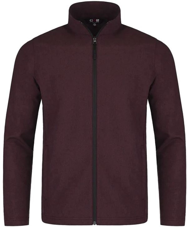 Am image of a Custom CX2 Cadet Lightweight Softshell Jacket in Burgundy Melange!