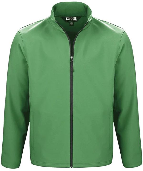 Am image of a Custom CX2 Cadet Lightweight Softshell Jacket in Green!