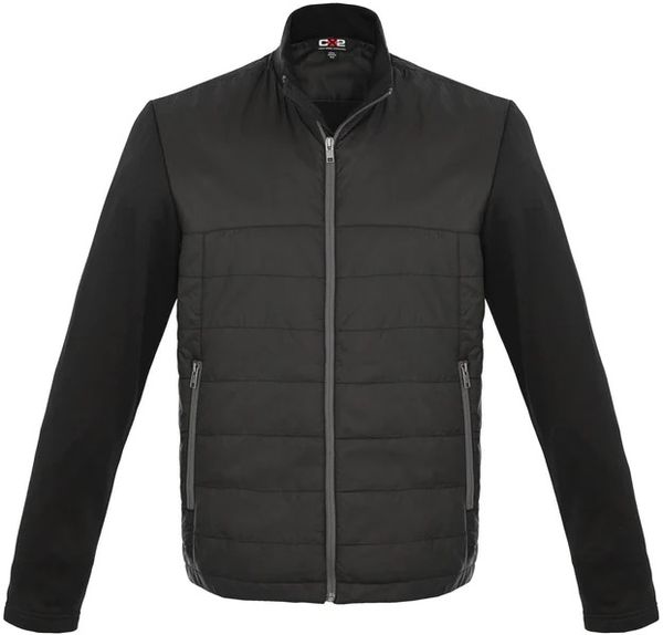 Am image of a Custom CX2 Hybrid Lightweight Jacket in Black!