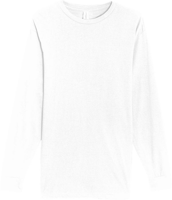 An image of a Custom Lane 7 Heavyweight Long Sleeve Tee in White!
