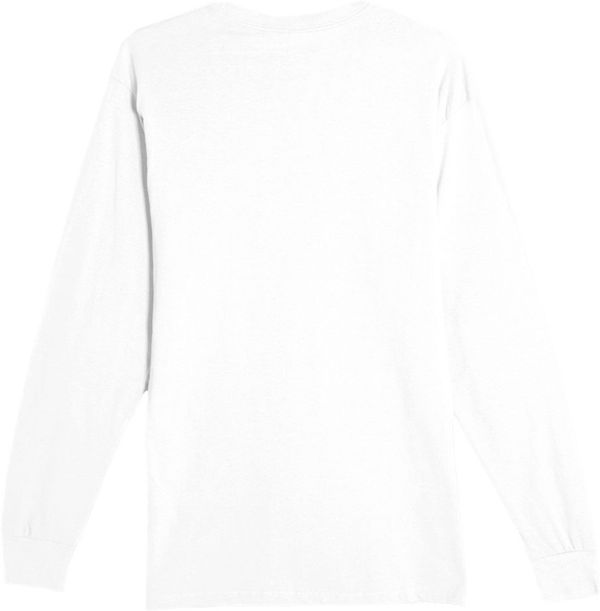 An image of a Custom Lane 7 Heavyweight Long Sleeve Tee in White!
