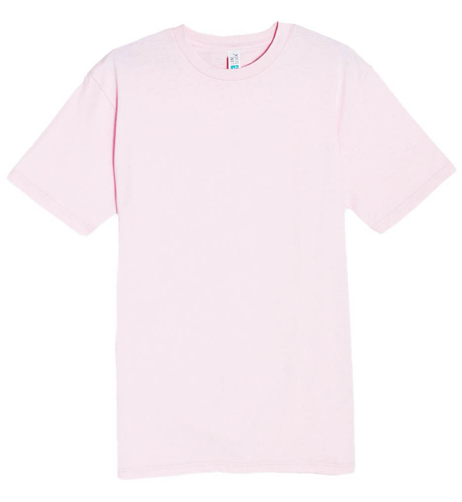 Lane 7 Heavyweight Tee in Bubblegum Pink