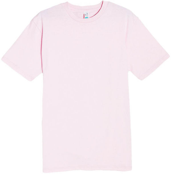 An image of a Custom Lane 7 Heavyweight Tee in Bubblegum Pink!
