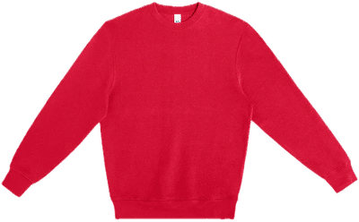 Am image of a Custom Lane 7 Premium Crewneck Sweatshirt in Cardinal!