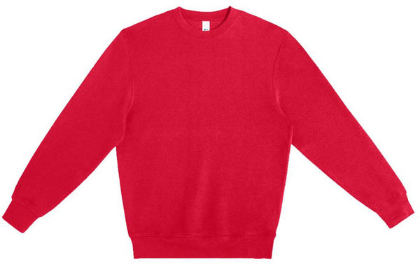 An image of a Custom Lane 7 Premium Crewneck Sweatshirt in Cardinal!