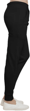 An image of a Custom Lane 7 Premium Fleece Joggers in Black!