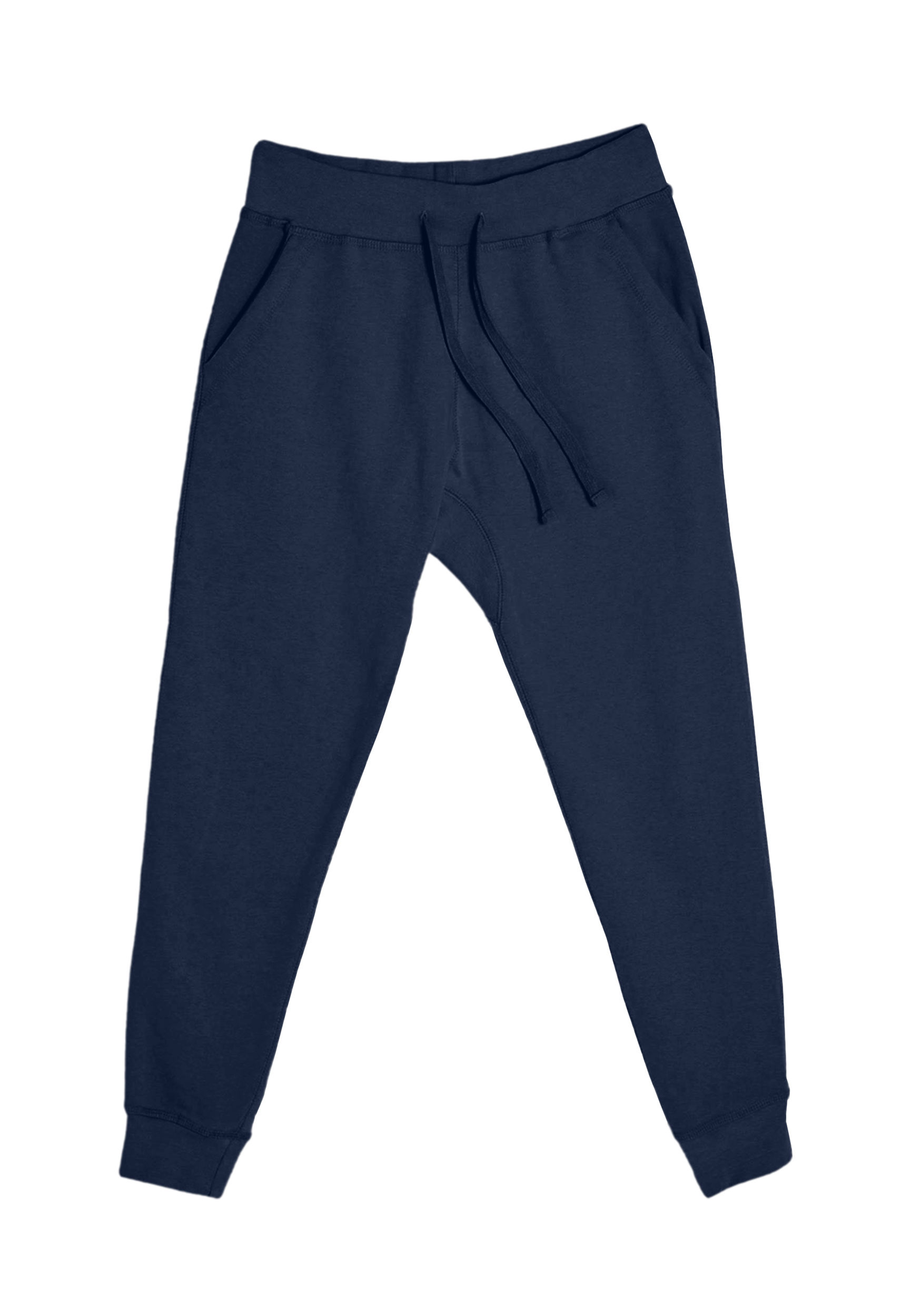 Lane 7 Premium Fleece Joggers in Navy Blue