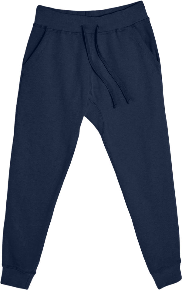An image of a Custom Lane 7 Premium Fleece Joggers in Navy Blue!
