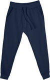 An image of a Custom Lane 7 Premium Fleece Joggers in Navy Blue!