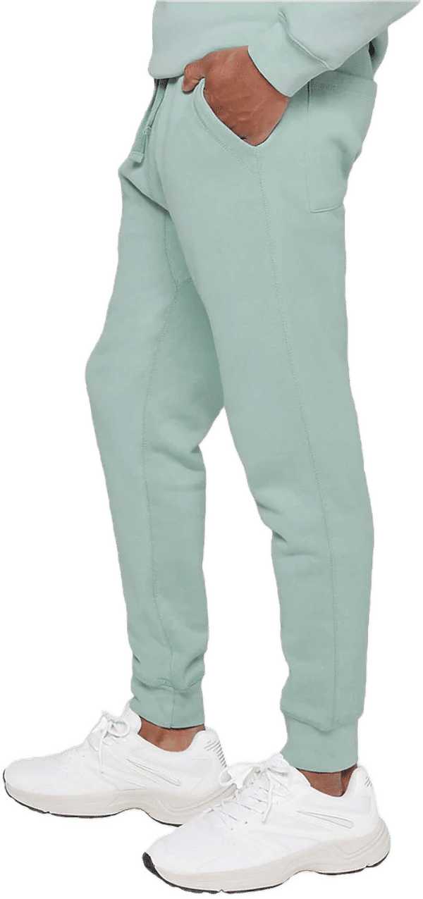 An image of a Custom Lane 7 Premium Fleece Joggers in Sea Foam!
